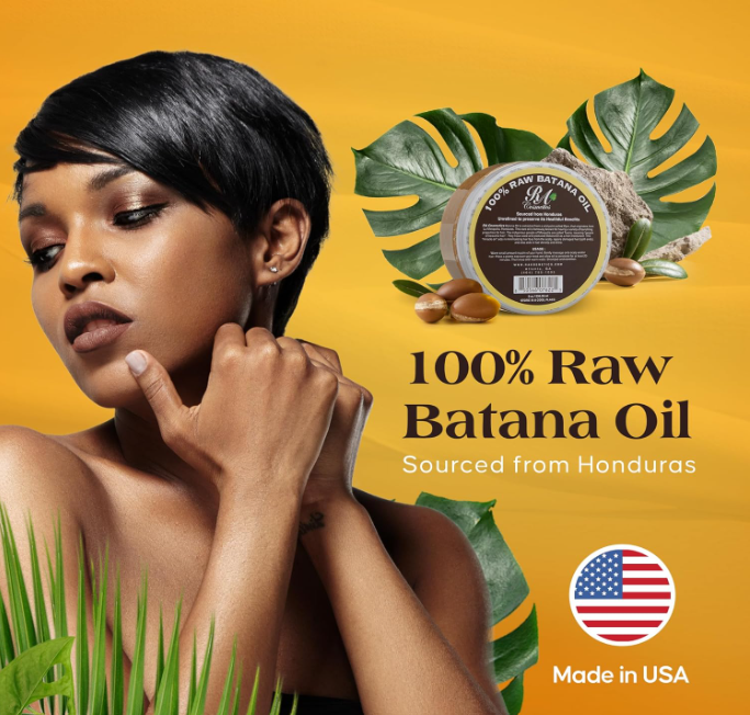 RA COSMETICS 100% Natural Batana Hair Oil 8 oz